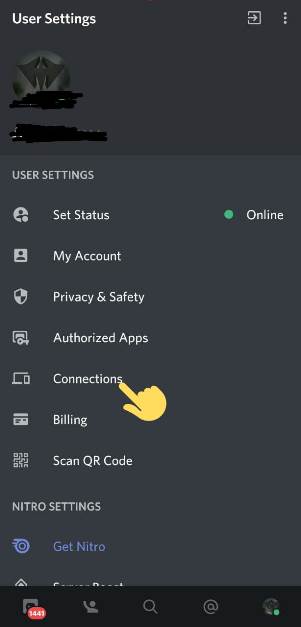 How to disconnect Spotify on Discord Mobile