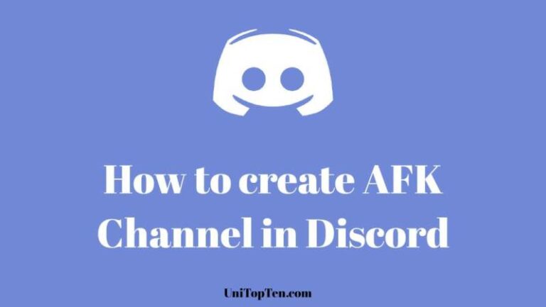Create AFK Channel in Discord