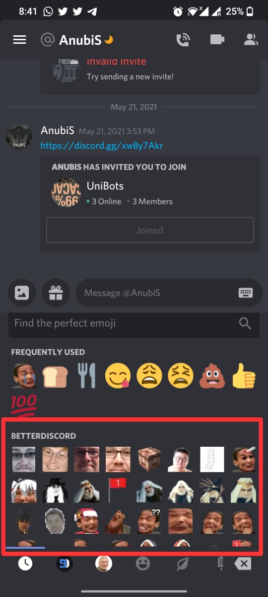 Custom Emoji on Discord without Nitro on Mobile