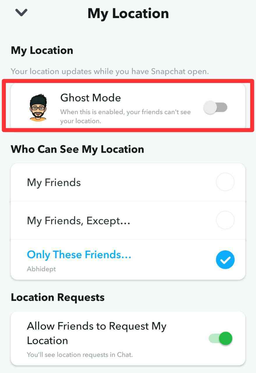 Ghost mode snapchat