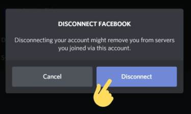 How to disconnect Facebook on Discord