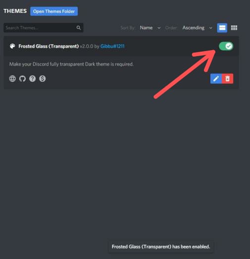 make Discord Transparent