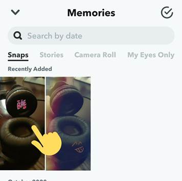 Save Snapchat photos to gallery