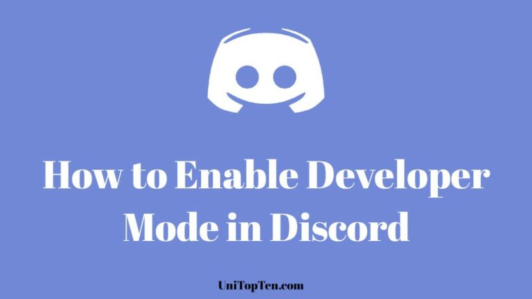 Enable Developer Mode in Discord