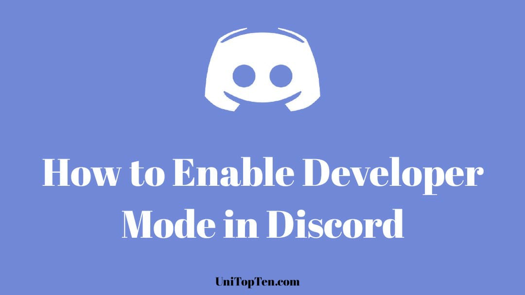 Enable Developer Mode in Discord
