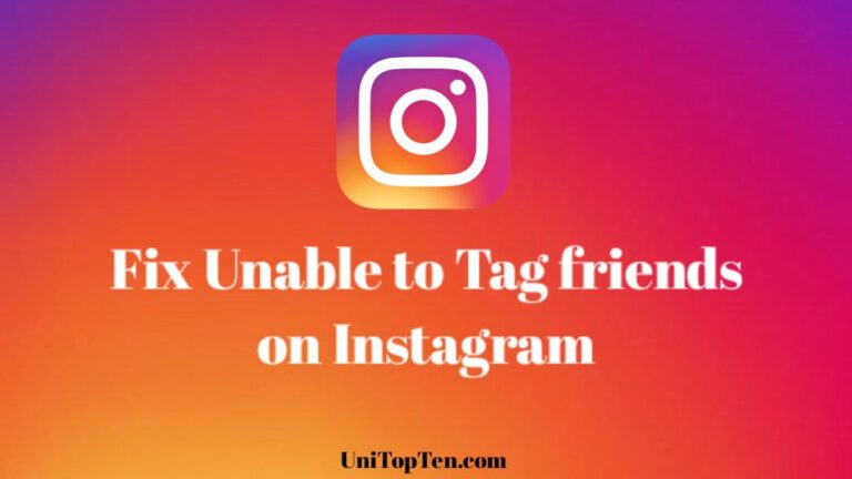 Unable to tag friends on instagram unitopten
