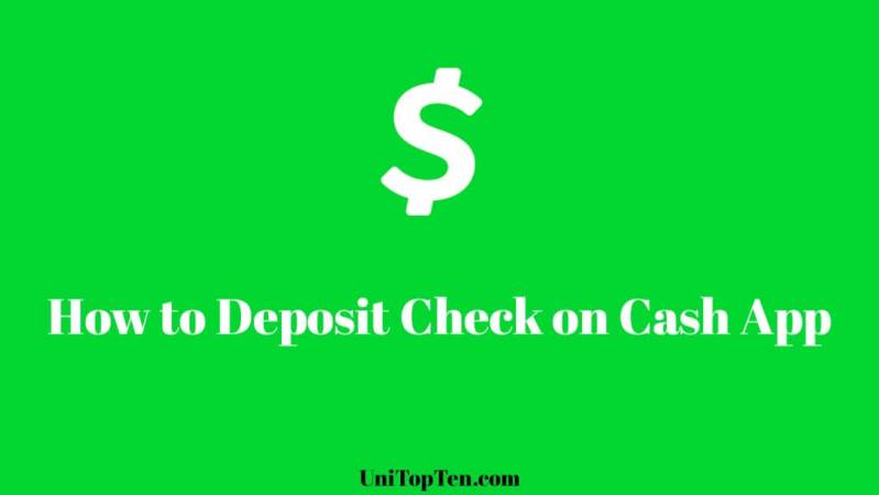 How To Electronically Deposit A Check On Cash App