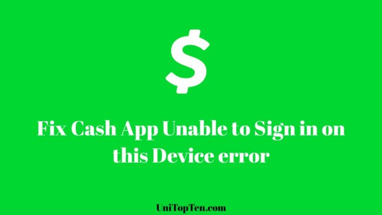 Fix Cash App Unable to Sign in on this Device (2021)