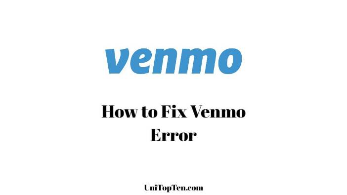 Fix Venmo There was an issue with your payment