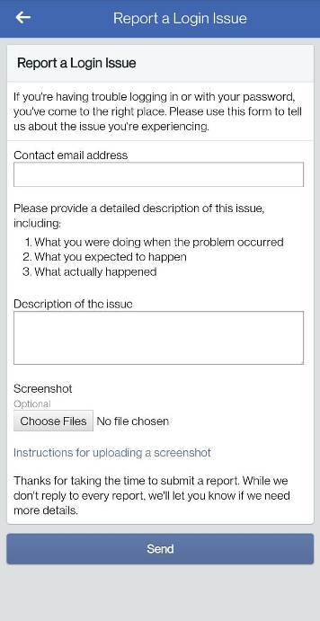 Fix 'We Received Your Information' in Facebook