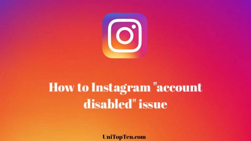 Fix Your account has been disabled for violating our terms on Instagram