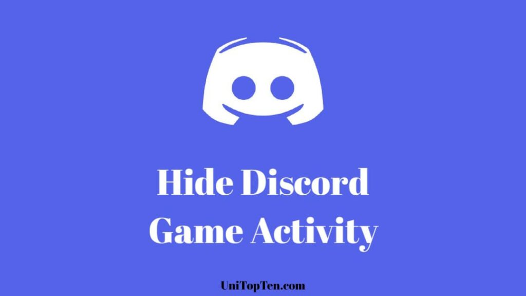 Discord Hide Game Activity on