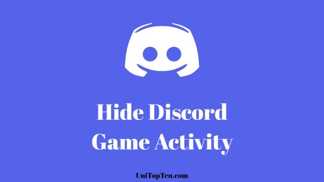 Discord Hide Game Activity on