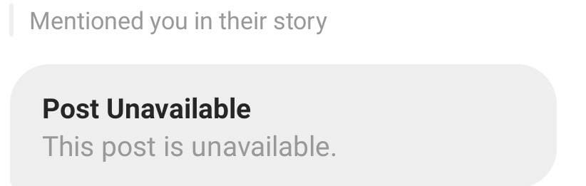 Fix Instagram DM post Unavailable