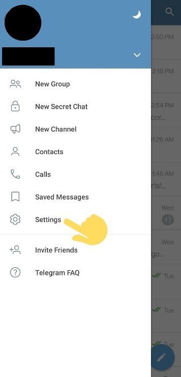 make my status "last seen recently" on Telegram?
