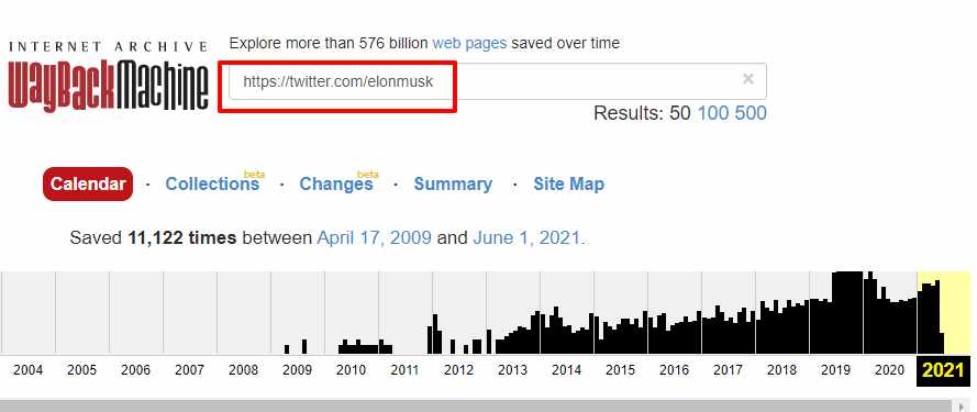 View or see deleted tweets on twitter using Wayback machine 