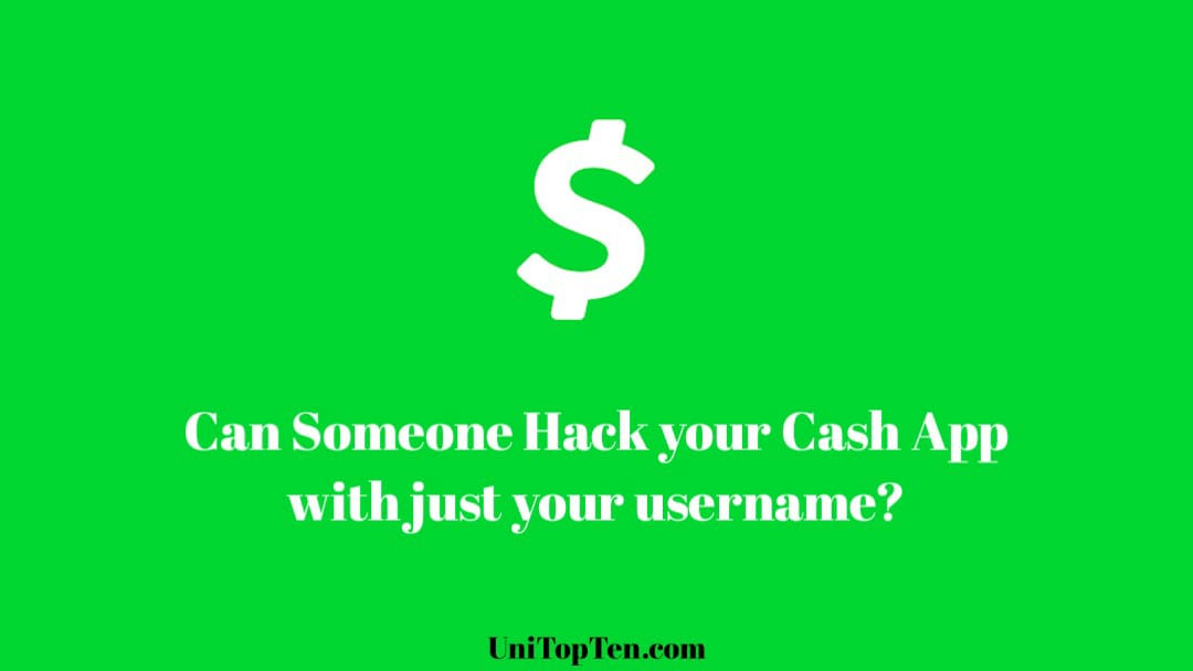 Can someone hack your cash app with just your username