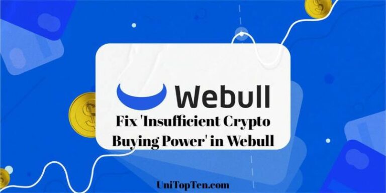 Fix 'Insufficient Crypto Buying Power' Webull