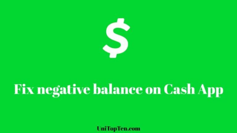 How to fix a negative balance on Cash App