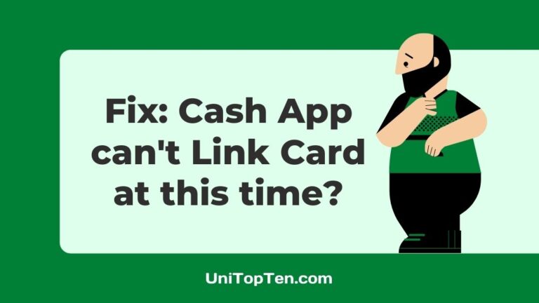 Fix: Cash App can't Link Card at this time
