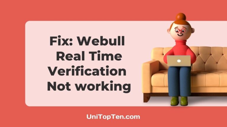 Fix Webull Real Time Verification Not working