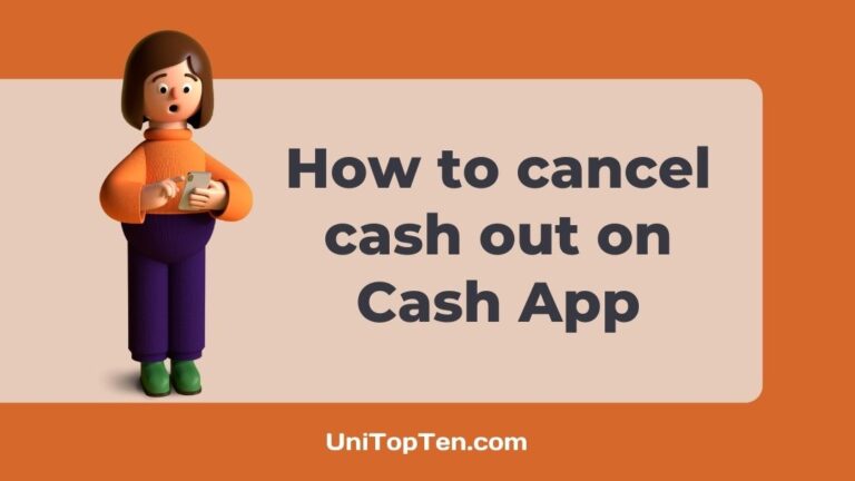 How to cancel cash out on Cash App