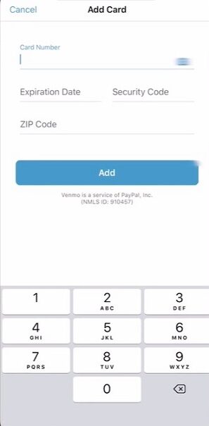 How to remove card from Venmo