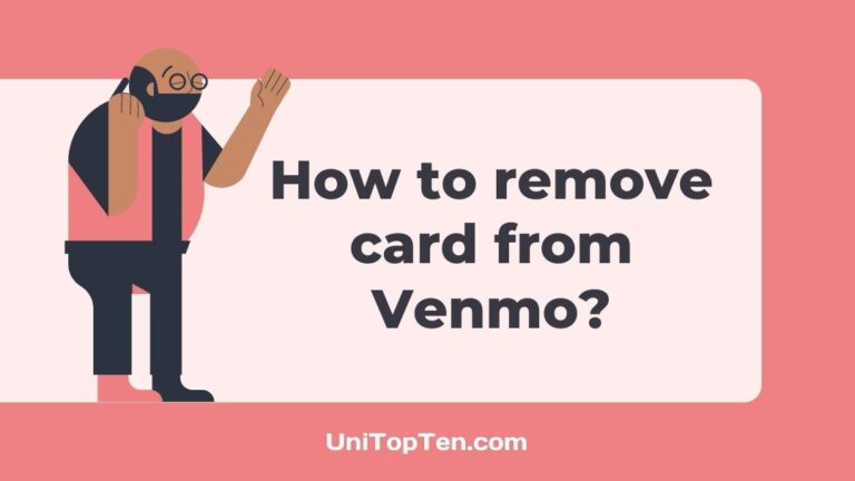 How to remove card from Venmo