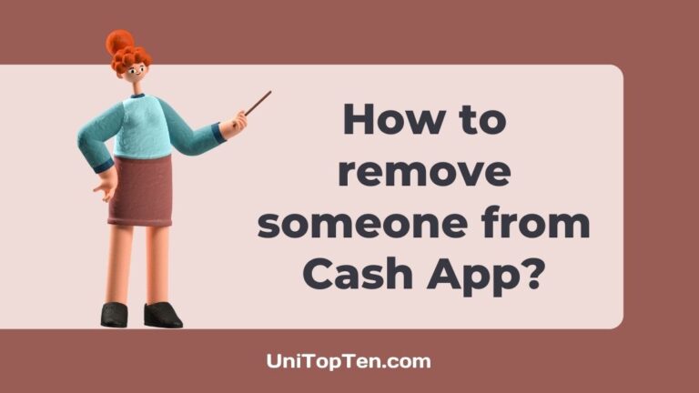 How to remove someone from Cash App