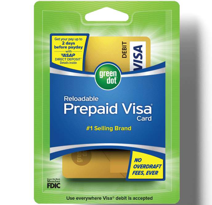 Green Dot Prepaid card