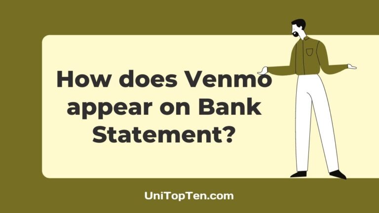 How does Venmo appear on Bank Statement