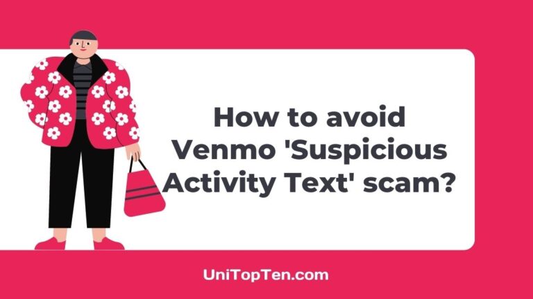 Venmo 'Suspicious Activity Text'