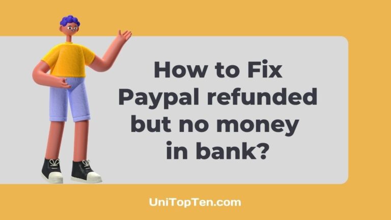 Fix: Paypal refunded but no money in bank
