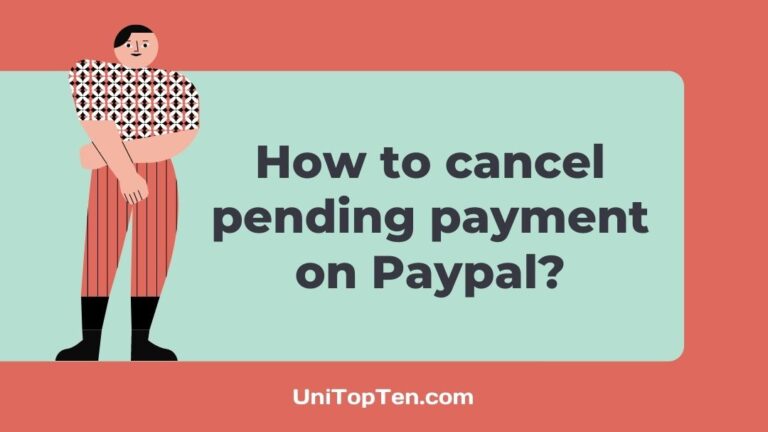 How to cancel pending payment on Paypal