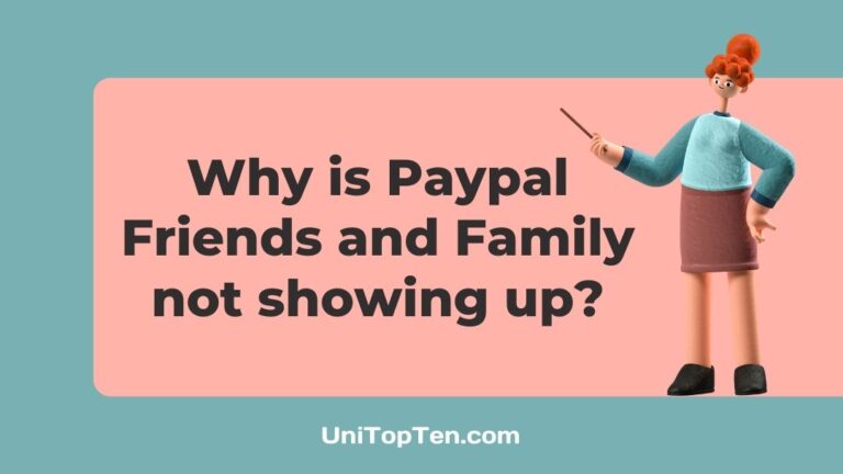 Why is Paypal Friends and Family not showing up
