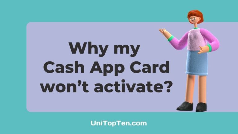 Why my Cash App Card won’t activate