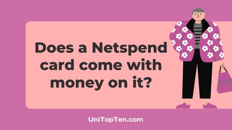Does a Netspend card come with money on it