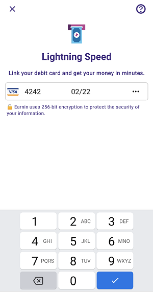 How to add debit card in Earnin