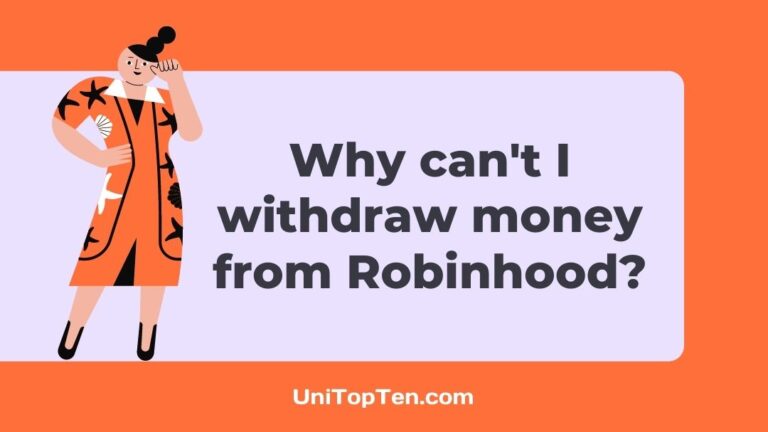 Why can't I withdraw money from Robinhood