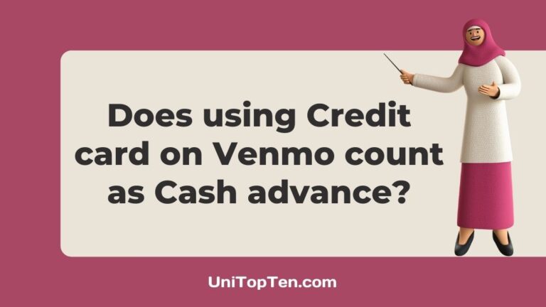 Does using a Credit card on Venmo count as a Cash advance