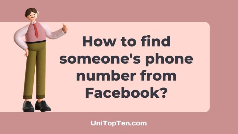How to find someone's phone number from Facebook