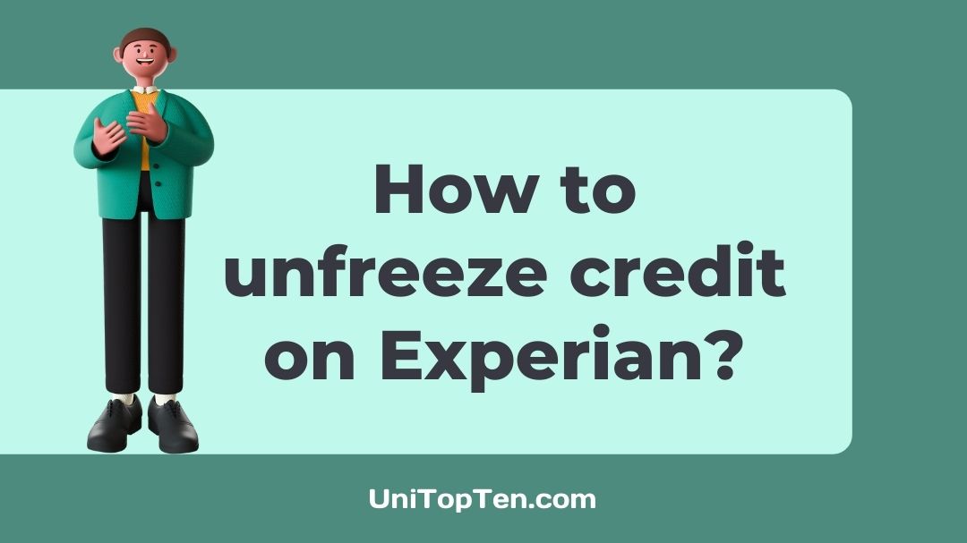 How to unfreeze credit on Experian