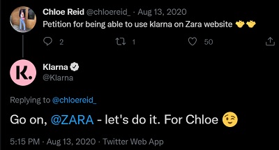 Does Zara accept Klarna