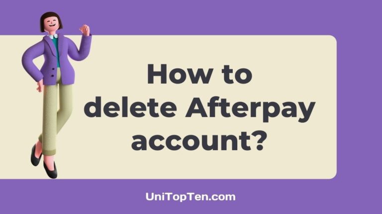 How to delete Afterpay account