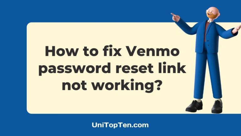 Venmo password reset link not working