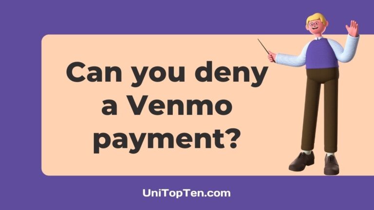 Can you deny a Venmo payment