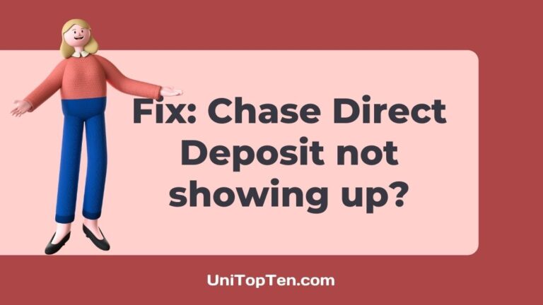 Fix Chase Direct Deposit not showing up