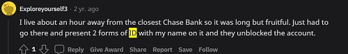 Fix Chase locked my account