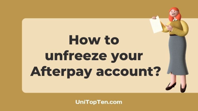 How to unfreeze Afterpay account