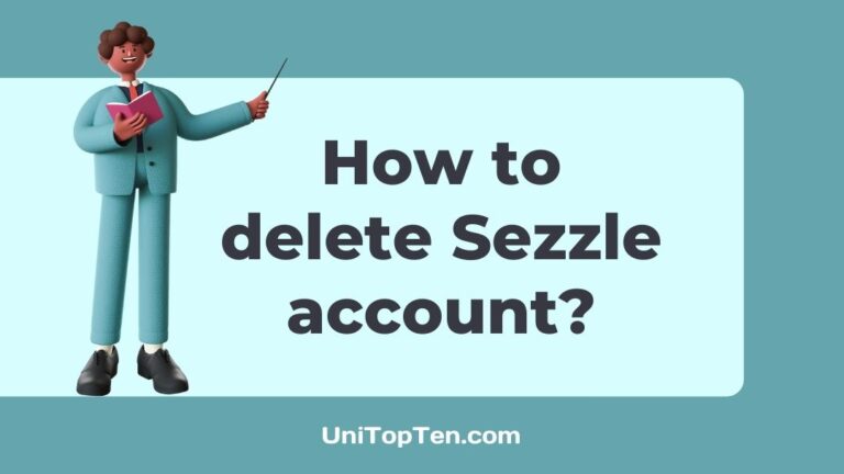 How to delete Sezzle account